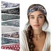 Wide Edge Elastic Bohemian Headbands, Comfortable Sweat Absorbent Hair Bands