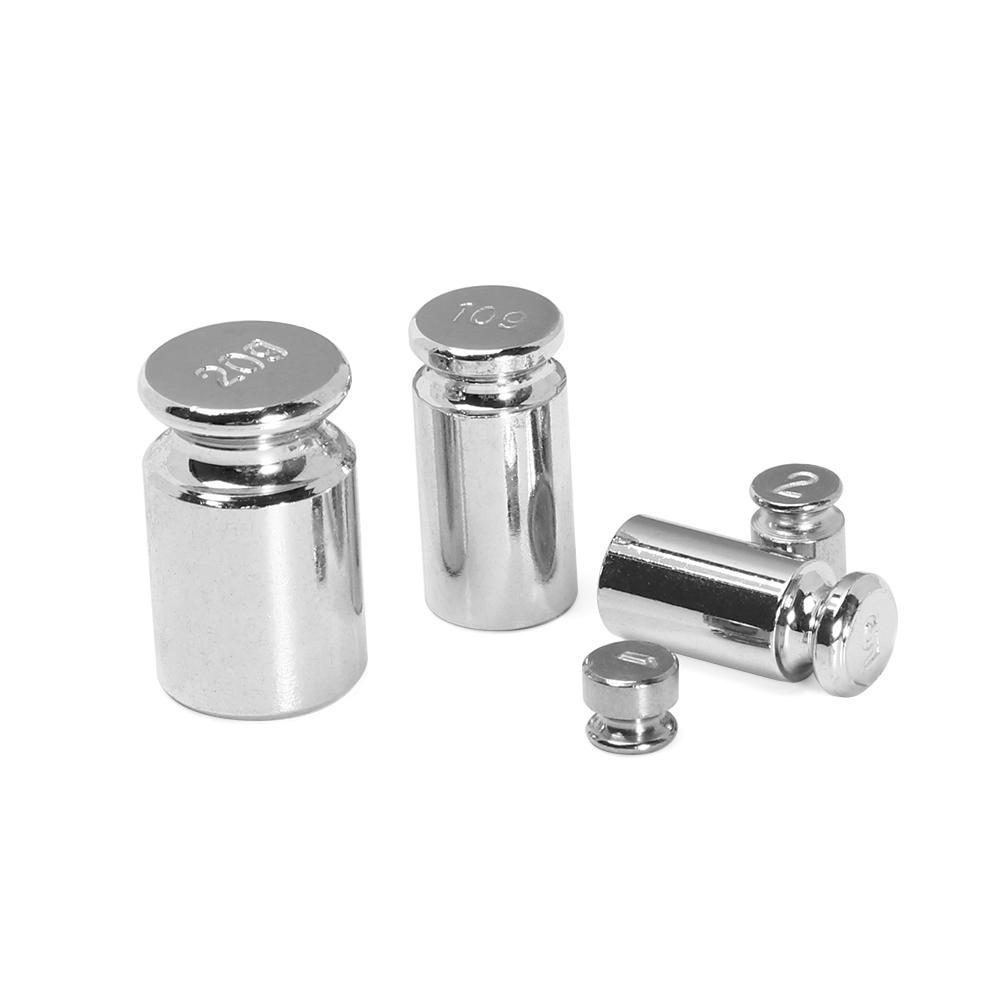 Accurate Calibration Set Stainless Steel Weight Chrome Plating Scale Weights Set For Home Kitchen Tool 1/2/5/10/20/50g/100g