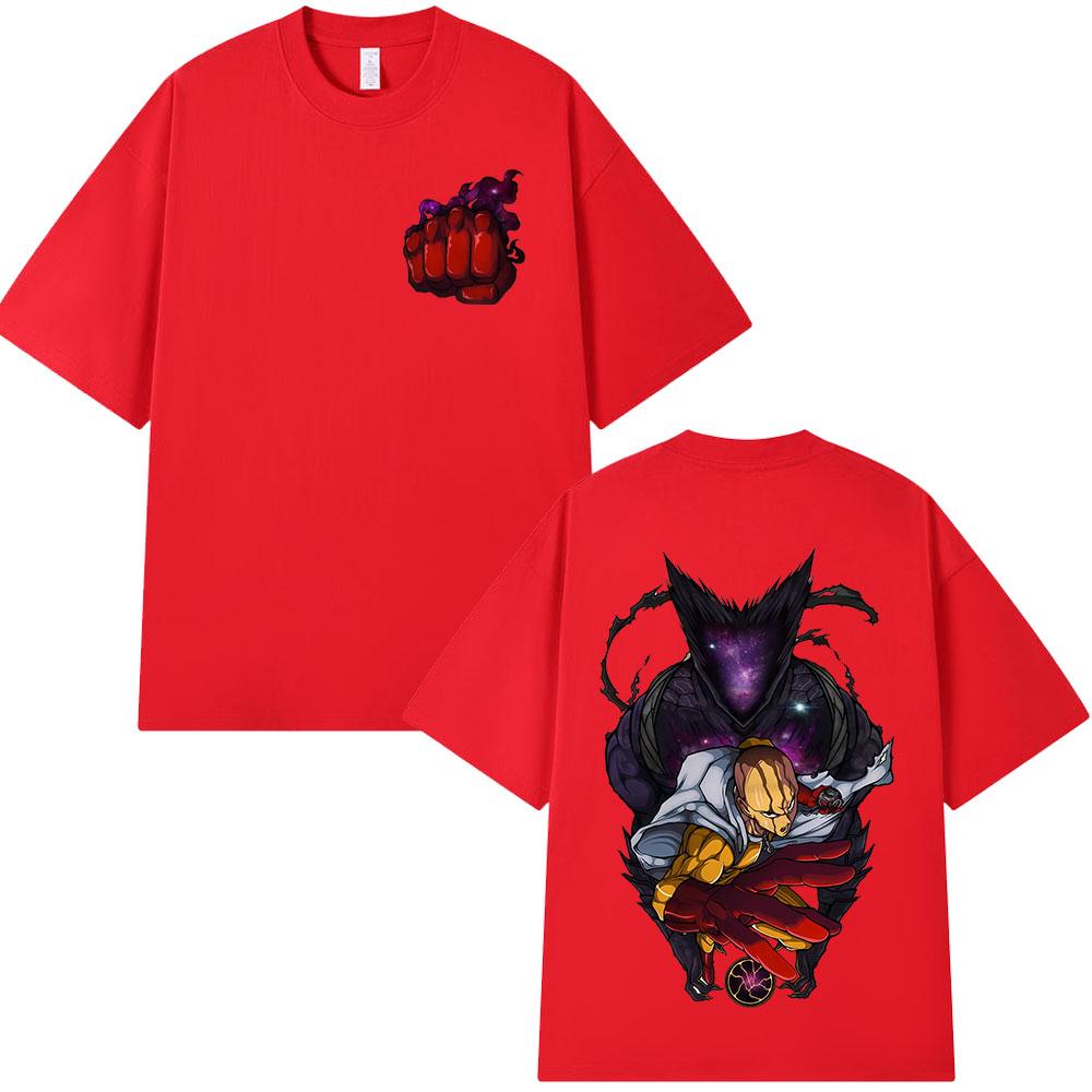 Japanese Anime One Punch Unisex Saitama T-shirt Unisex s Women Fashion Vintage Short Sleeve T Shirts Cotton Casual Oversized T-shirts S