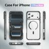 Crystal Clear Magnetic Phone Case With Anti Slip Texture Raised Camera Protection Compatible With iPhone 12 To 17 Pro Max Wireless Charging Support