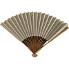 Chinese Style Classical Folding Fan, 9 5inch, Made of Water-Polished Bamboo, with Ancient Qin-Style Square Fan Ribs and Craftsmanship