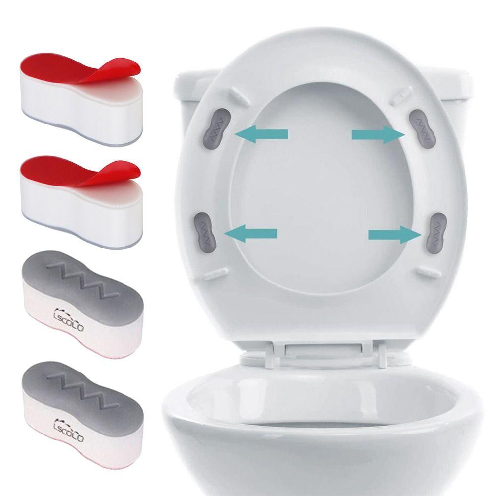 Toilet Paster Buffering Protective Antislip Toilet Cover Gasket Bumper Self-adhesive Cushion
