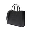 Prada Embossed Triangle Logo Leather Tote Bag Women Tote Bags Black 1BA363-NZV-F0002-V-XOA