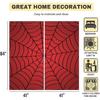 Allenjoy Superhero Spider Web Children Red Window Curtains for Boy Kids Baby Room Bedroom Nursery Toddler Home Office Decor Decorations Durable