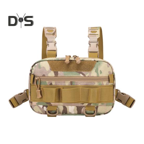 Fishing Chest Bag Waterproof Oxford Cloth Lightweight Vest Pouch Large Capacity Outdoor Camping Hiking Hunting Fishing Gear Storage Backpack