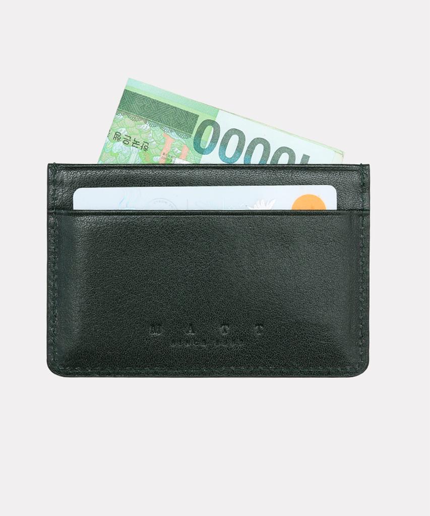 Matt New Vecchio Cowhide Card Holder Green
