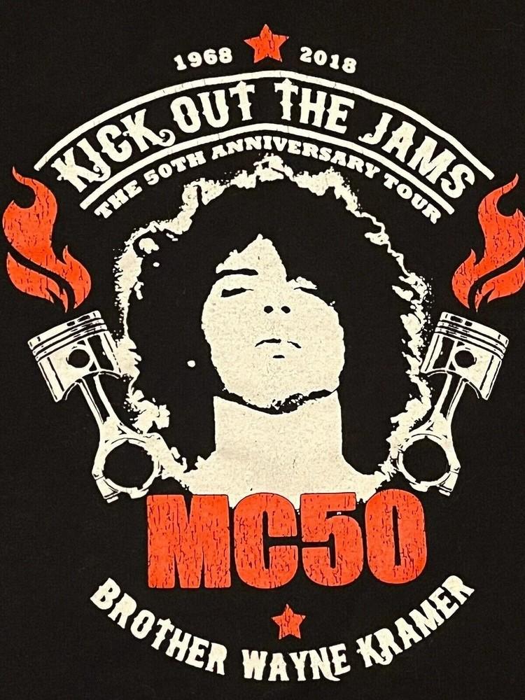 MC5 Band Kick Out The Jams 50th Anniversary Shirt Black Unisex S5XL Unisex T-Shirt XXXXL
