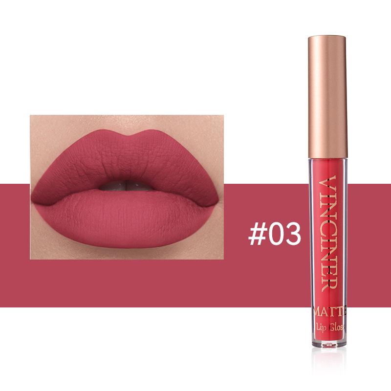 12-Farben matter flüssiger Lippenstift: Wasserdichter, langanhaltender, nicht haftender Lippenstift-Gloss für Tassen.
