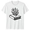 Reading Helps You Grow TShirt Bookworm Floral Reading Literature