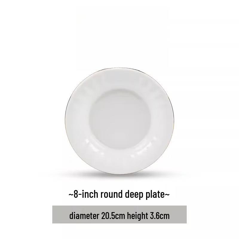 Mode Lanca European Gilded Ceramic Tableware Set