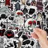 50 Gothic Dark Sticker Sheets: Creative Decorative Waterproof Stickers for Notebooks & Planners