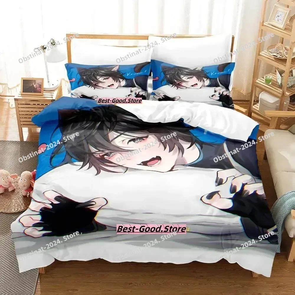 VTuber Axia Krone Bedding Set Single Twin Full Queen King Size Bed Set Adult Kid Bedroom Duvetcover Sets Anime Parure De Lit Bed