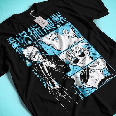 Satoru Gojo Jujutsu Kaisen Anime-tröja, jjk-tröja