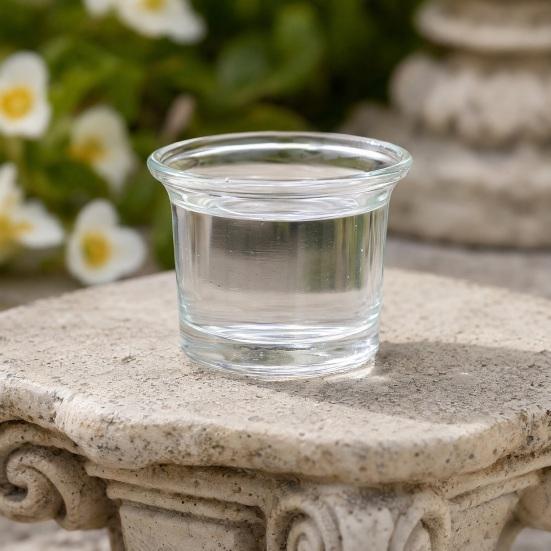 Glass Bird Feeder Cups, Feeder Replacement Bowls, 2.44 Inch Weatherproof Glass Bowl for Hummingbird & Finch, Outdoor Hanging Feeder Accessory & Candle