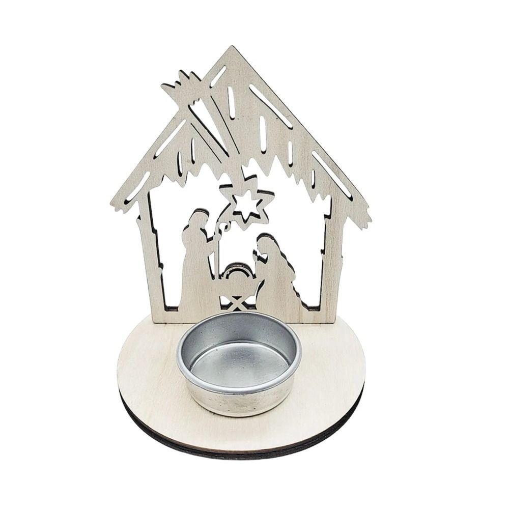 

DIY Christmas Religious Pendant Wooden Wooden Chip Ornaments Birthday Flowers 2