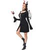 New female Halloween costume demon witch strap dress sexy witch stage performance suit