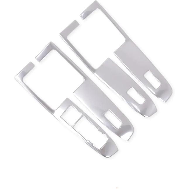

Compatible with Ford Kuga Escape 2020-2022 2023 2024 Carbon Car Inside Door Window Lift Switch Button Panel Cover Trim Interior Accessories (Color : Stainless Steel