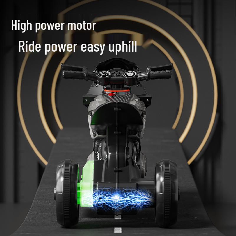 Kids' Electric Tricycle: Remote-Control Battery Toy Motorcycle for Boys & Girls
