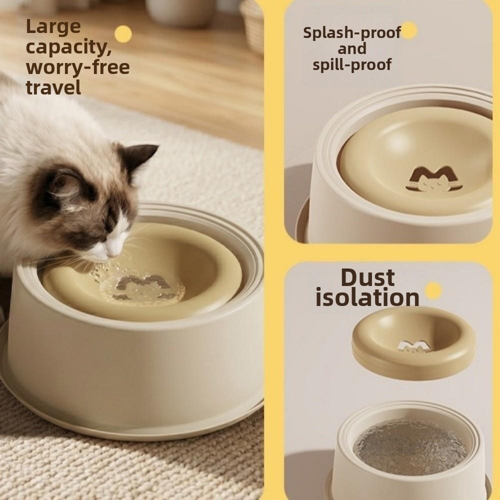 Non-Slip Pet Water Bowl Large Capacity Pet Feeding Dish Safe Slow Feeder Bowl Dog Use