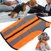 Polyester Thin Fabric Pet Dog Clothes Zipper Closure Dog Safety Jacket  Road Safety Travel