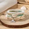 Boho Perlenarmband Instagram-inspiriert Nischenstil Farbblock-Stapelarmband-Set