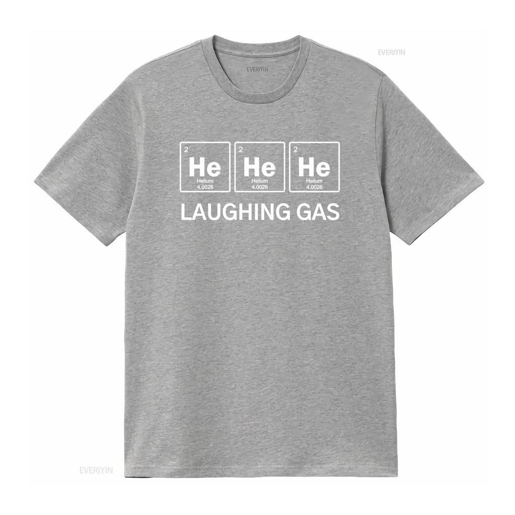 Funny Laughing Gas Helium Chemistry T Shirt with Science Periodic Table of Elements Design Fast Express Delivery Available