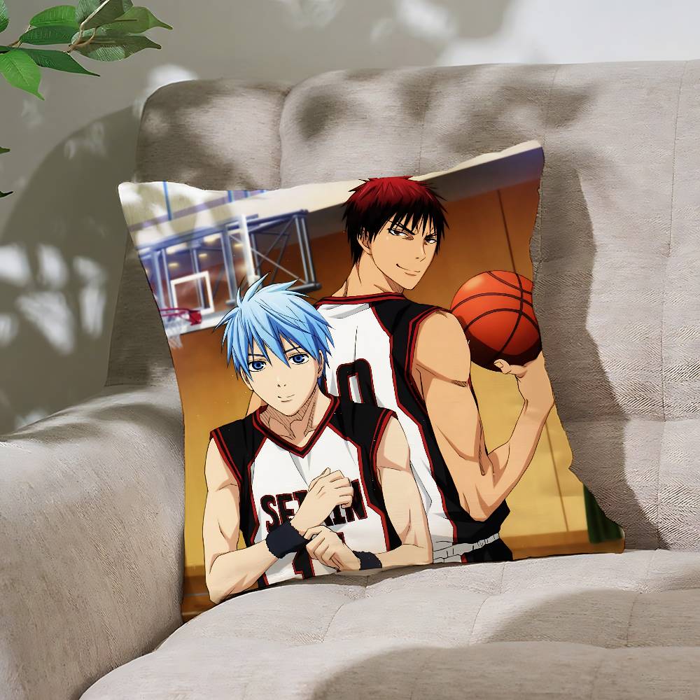 Cool A-Kurokos Basketball Pillow Case Cushion Cover Soft Cute Throw Pillow Case For Car Sofa Pillowcase Polyester With Zipper