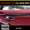 For Porsche 718 2016- Car-Styling 3D5D Carbon Fiber Car Interior Center Console Color Molding Sticker Decals Part Accessorie