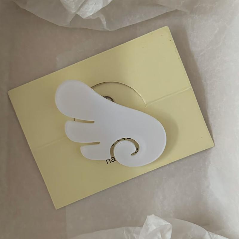 

[ZYAS]Kawaii Angel Wing Hair Clip Lightweight Comfortable Hairpin Acrylic Barrettes Decoration For Daily Parties Weddings
