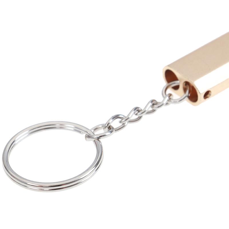 Fluier de Urgență pentru Supraviețuire din Aliaj de Aluminiu, Instrument pentru Camping în Aer Liber, Drumeții cu Breloc
