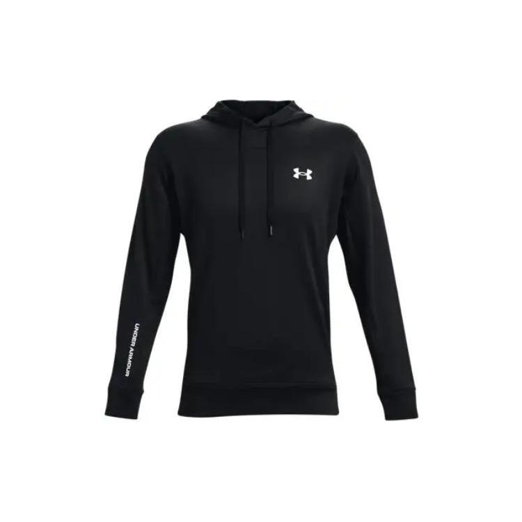 Under Armour Sweatshirts Men's Black Hooded Moderate Regular 1366259-001