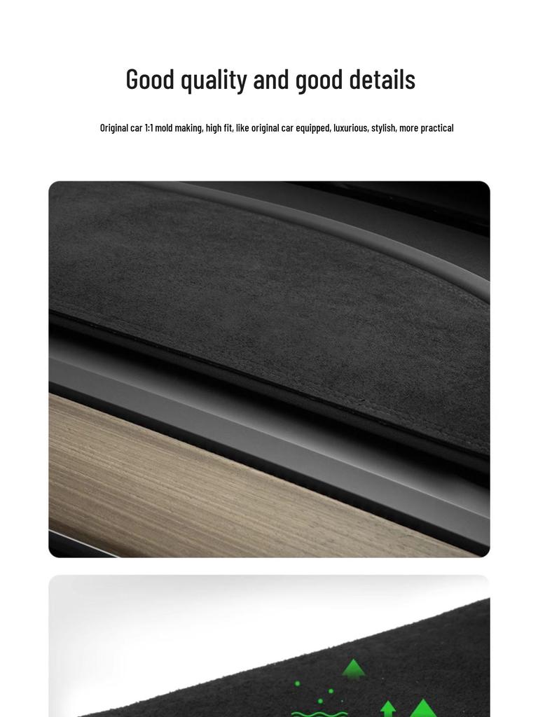 Anti-Glare Sunshade Dashboard Mat for Tesla Model Y/3/YL Front Console