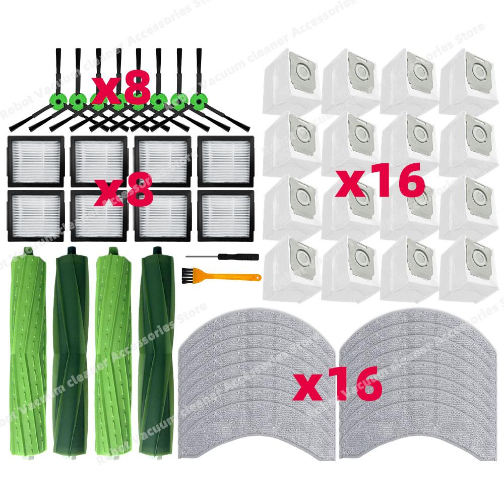 Compatible for iRobot Combo 10 Max /  J7+ / J9+ Main Side Brush Hepa Filter Mop Cloth Dust Bag Accessories Parts