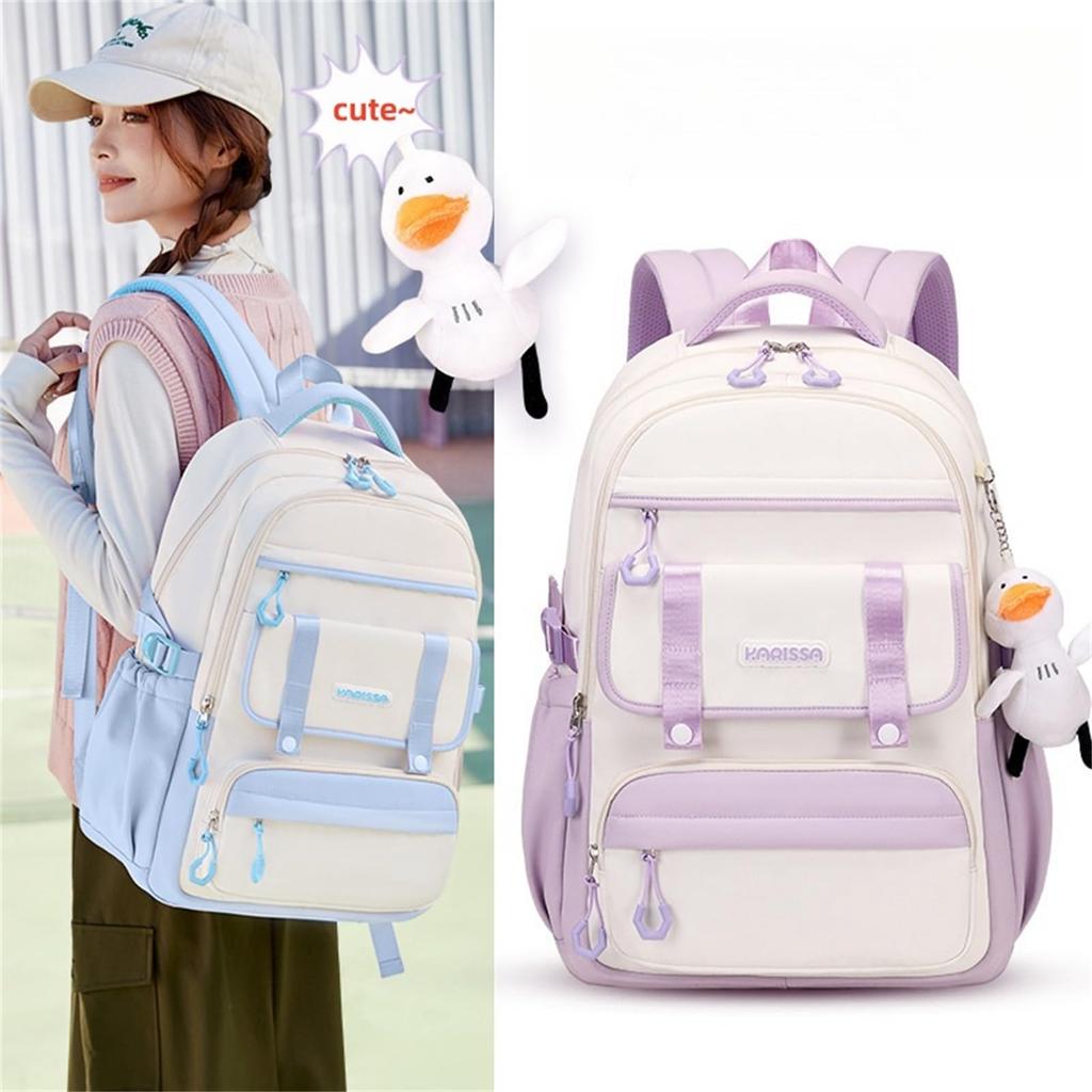 [monolane] Stylish Large Capacity Backpack for Girls, Perfect for Commuting and School, Cute Purple Backpack with Laptop Capacity