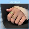 Elegant Korean Style S925 Open Adjustable Ring For Women With Unique Geometric Design