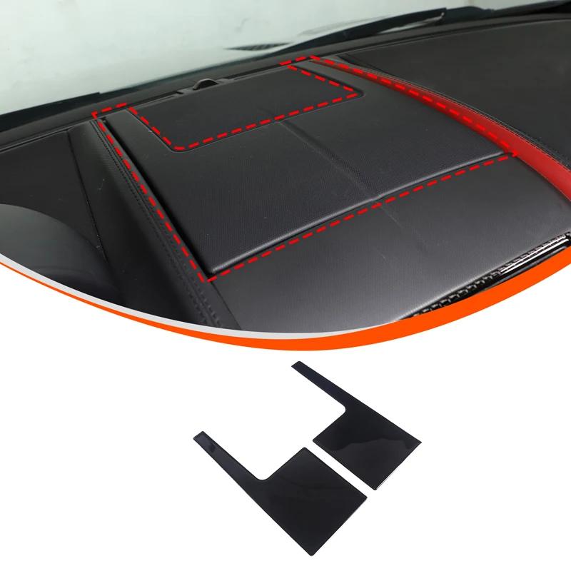 For Jaguar F-TYPE 2013-2026 PVC Glossy Black Interior Modification Center Control Trim Strip Door Trim Sticker Car Accessories