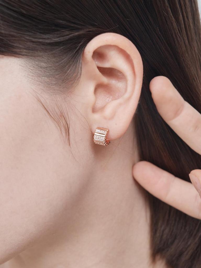 14K Ella One Tunnels Cubic Earrings (Gold Filled) ELGPEE500