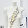 Big Rhinestone 3D Flower Applique for Sewing Clothing Headbands Diy Craft Party Decoration Fabric Trim