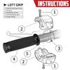 HCmotorku Motorcycle Handlebar 25mm Handlebar Grips for Harley Touring Sportster XL Dyna and Softail Black Grips, 1-inch (1996-2007), 883, 1200,