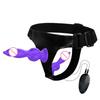 Wired Remote Vibrating Double Penetration Strap On Harness Realistic Silicone Dildo Panties Adjustable for Couples Pegging Anal
