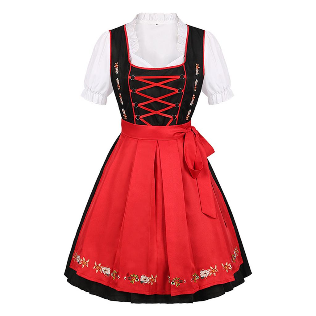 Damska Sukienka Oktoberfest z Koronką, na Występy i Imprezy Kostiumowe