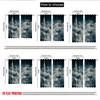 2pcs 2D Flat Printing Christmas Classic Hot Curtains Cozy Winter Village Snowscape Digital Printed Polyester Drapes Family Party