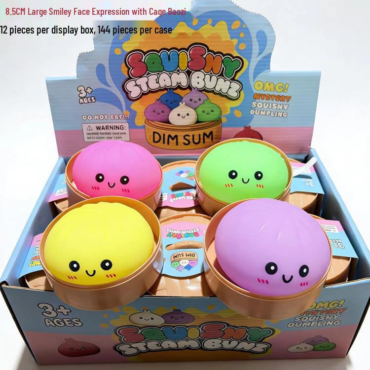 Internet Famous Slow Rebound Steamed Bun Stress Relief Squeeze Toy for Adults - Creative and Funny Decompression Tool