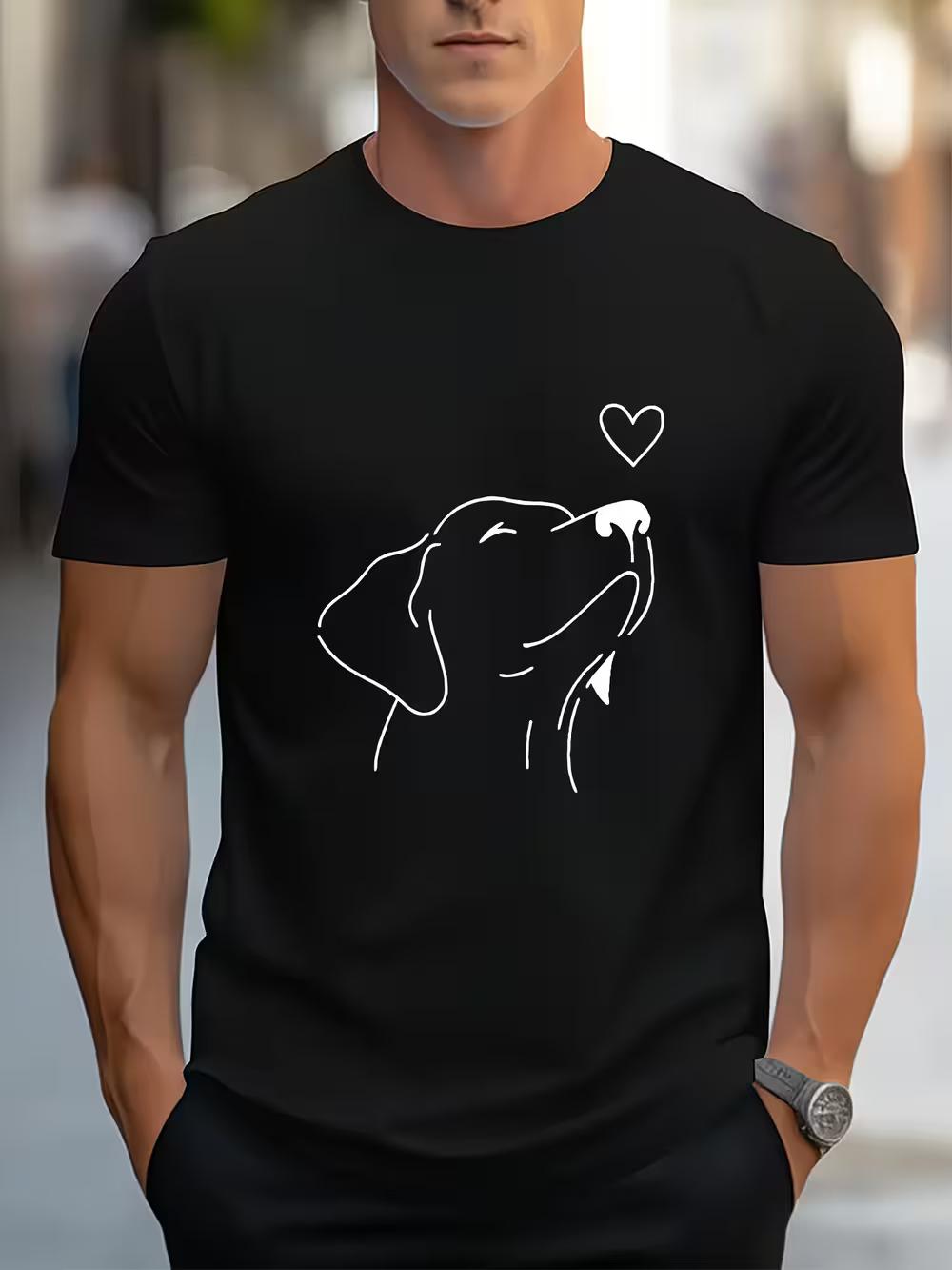 

Dog Paw Prints round Neck Exercise T-shirt XXXXL