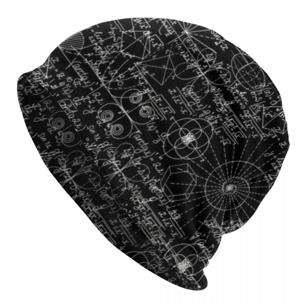 Custom Pure Math Nerd Bonnet Hats Hip Hop Knit Hat For Women Unisex Winter Warm Physics Science Skullies Beanies Caps