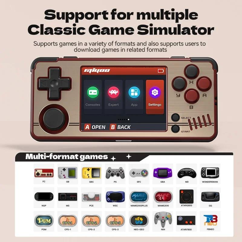 BOYHOM MIYOO A30 Handheld Game Players 2.8'' Inch Portable Retro Video Game Console Classical Linux Mini Portable Game Console