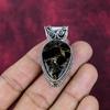 Copper Black Tourmaline Handmade Gemstone Pendant, 925 Solid Sterling Silver Pendant Antique Jewelry, For Engagement Gift