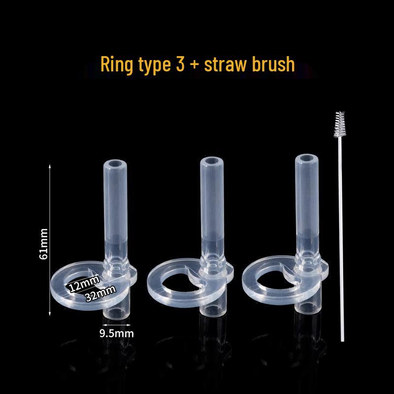 Universeller Silikon-Ausgießer für isolierte Wasserflaschen für Kinder und Babyflaschen - Weiches Strohhalm-Ersatzzubehör.