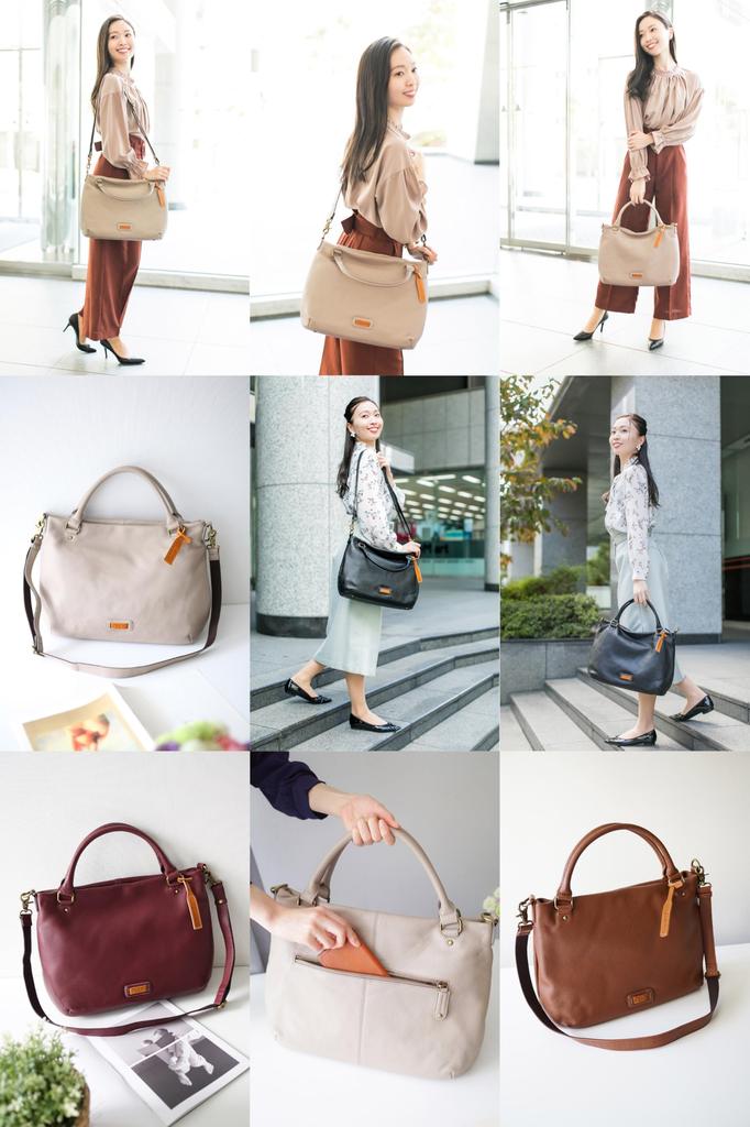 Shoulder Bag 2way Genuine Leather Capa 1033490 Oak [Dakota] Women's DA-1033490-43