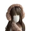 Cartoon Deer Ear Protection Hair Tie Thick Plush Winter Headwear Scarf Earmuffs Leg Warmer Casual Accessory